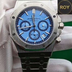 AP Audemars Piguet Silver Stainless Steel Chrono- 42mm