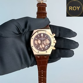 AP Audemars Piguet Leather Strap Chronograph- 42mm