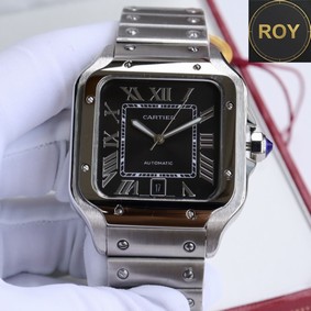 Cartier Santos Black dial Automatic Movement – 40mm