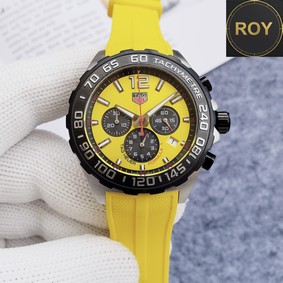 Tag Heuer F1 Yellow Rubber Strap- 43mm