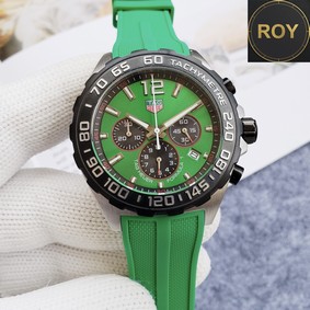 Tag Heuer F1 Green Rubber Strap Chronograph – 43mm