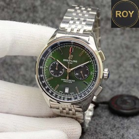 Breitling Navitimer Green dial Chronometer Quartz -44mm