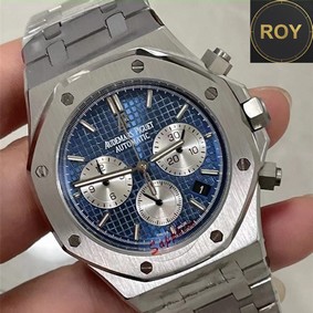 AP Audemars Piguet Blue Dial Silver Stainless Steel- 42mm