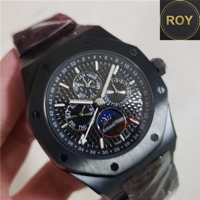 Audemars Piguet Black Stainless Steel Automatic movements- 42mm