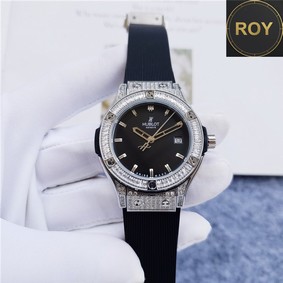 Hublot Classic Fusion Black Dial Iced Automatic- 42mm