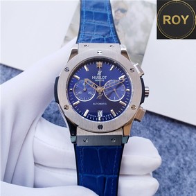 Hublot Big Bang Blue Leather Strap Chronograph- 42mm