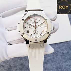 Hublot Big Bang White Rubber Strap Chronograph- 42mm