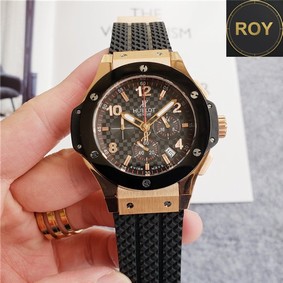 Hublot Big Bang Black Rubber Strap Chronograph- 42mm
