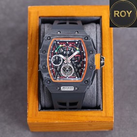 Richard Mille Automatic Movement Black Rubber strap RM
